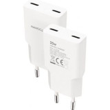 Cargador de Pared Nanocable 10.10.2026/ 2xUSB Tipo-C/ 25W/ Blanco