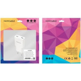 Cargador de Pared Nanocable 10.10.2026/ 2xUSB Tipo-C/ 25W/ Blanco