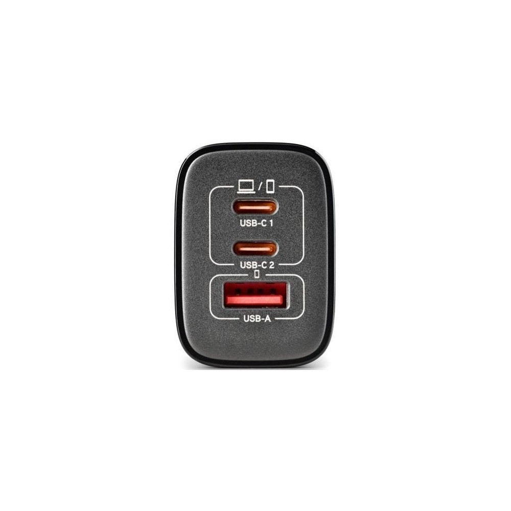 Cargador de Pared GaN NGS Era 65W/ 2xUSB Tipo-C/ 1xUSB/ 65W