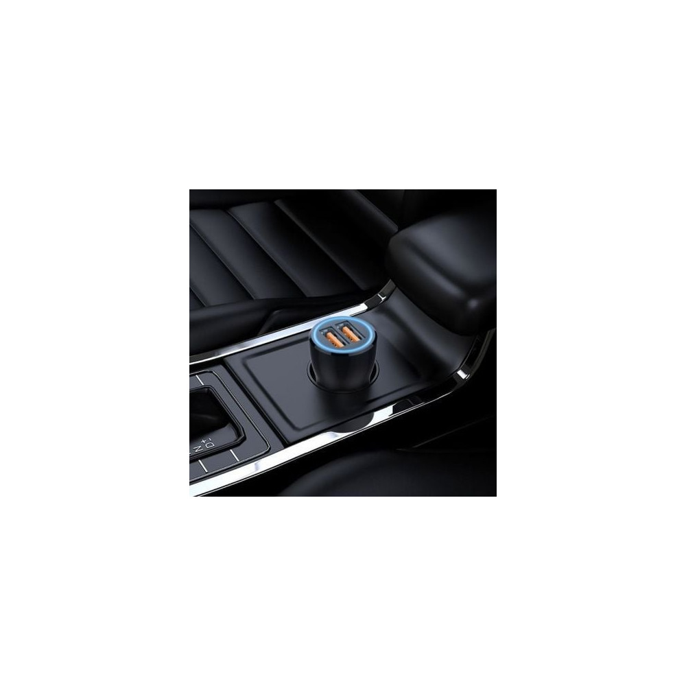 Cargador de Coche Tech One Tech TEC2803/ 2xUSB + Cable USB Tipo-C/ 12W