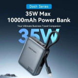 Powerbank 10000mAh Vention FHEH0/ 35W/ Gris/ Incluye Cable USB Tipo-C