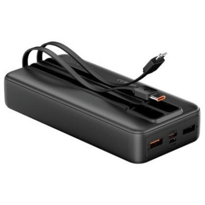 Powerbank 20000mAh Vention FHPB0/ 22.5W/ Negra/ Incluye Cable USB Tipo-C y Lightning