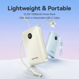 Powerbank 10000mAh Vention FKAB0-C/ 22.5W/ Negra/ Incluye Cable USB Tipo-C