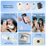Powerbank 10000mAh Vention FKAB0-C/ 22.5W/ Negra/ Incluye Cable USB Tipo-C