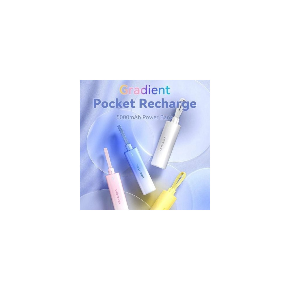 Powerbank 5000mAh Vention FHWL0/ 20W/ Azul