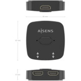 Switch Conmutador 4K HDMI 2.0 Bidireccional Aisens A123-0948 HDMI Hembra - 3x HDMI Hembra