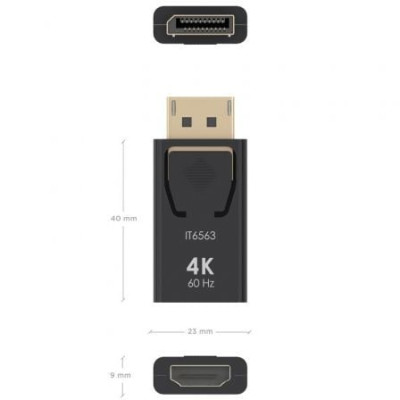 Adaptador HDMI 4K Aisens A125-0908/ DisplayPort Macho - HDMI Hembra