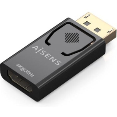 Conversor Aisens A125-0949/ DisplayPort Macho - HDMI Hembra/ Negro