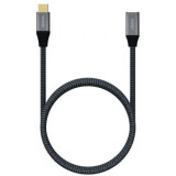 Cable Alargador USB 3.2 Tipo-C Aisens A107-0635 20GBPS 5A 100W/ USB Tipo-C Macho - USB Tipo-C Hembra/ Hasta 100W/ 2500Mbps/ 1m/