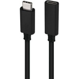 Cable Alargador USB Tipo-C 3.2 Nanocable 10.01.4501/ USB Tipo-C Macho - USB Tipo-C Hembra/ 1m/ Negro