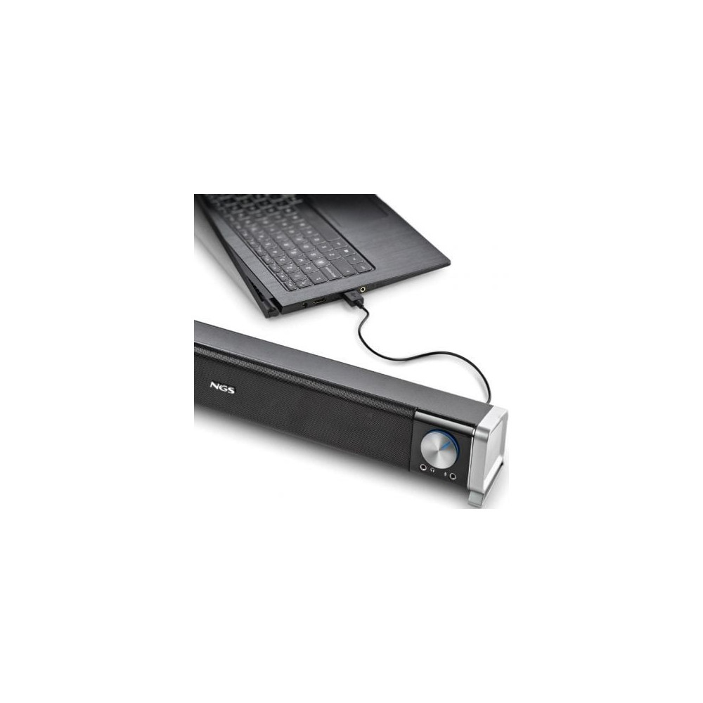 Barra de Sonido con Bluetooth NGS Subway/ 40W/ 2.0/ Negra