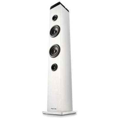 Torre de Sonido con Bluetooth NGS SKY CHARM PRO/ 80W/ 2.0/ Blanca