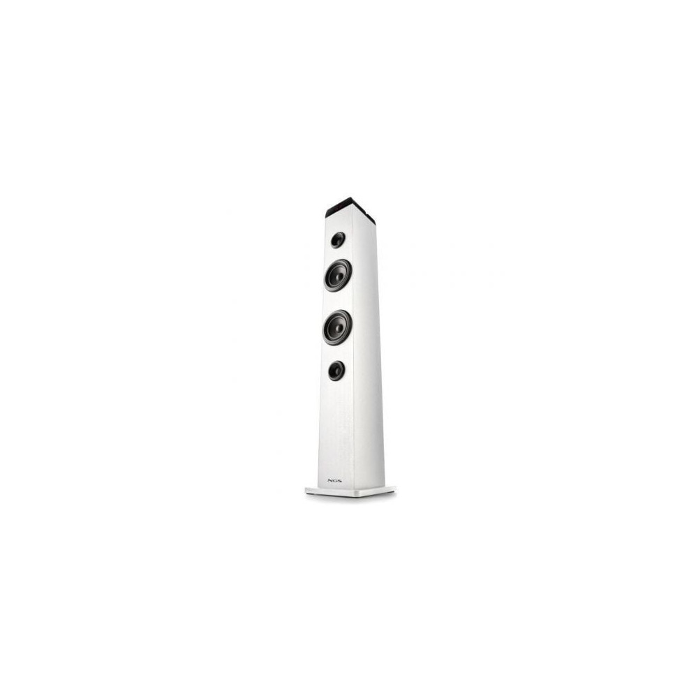 Torre de Sonido con Bluetooth NGS SKY CHARM PRO/ 80W/ 2.0/ Blanca