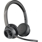 Auriculares Inalámbricos Poly Voyager 4320 para Microsoft Teams + Adaptador BT700/ con Micrófono/ Bluetooth/ Negros | Auriculare