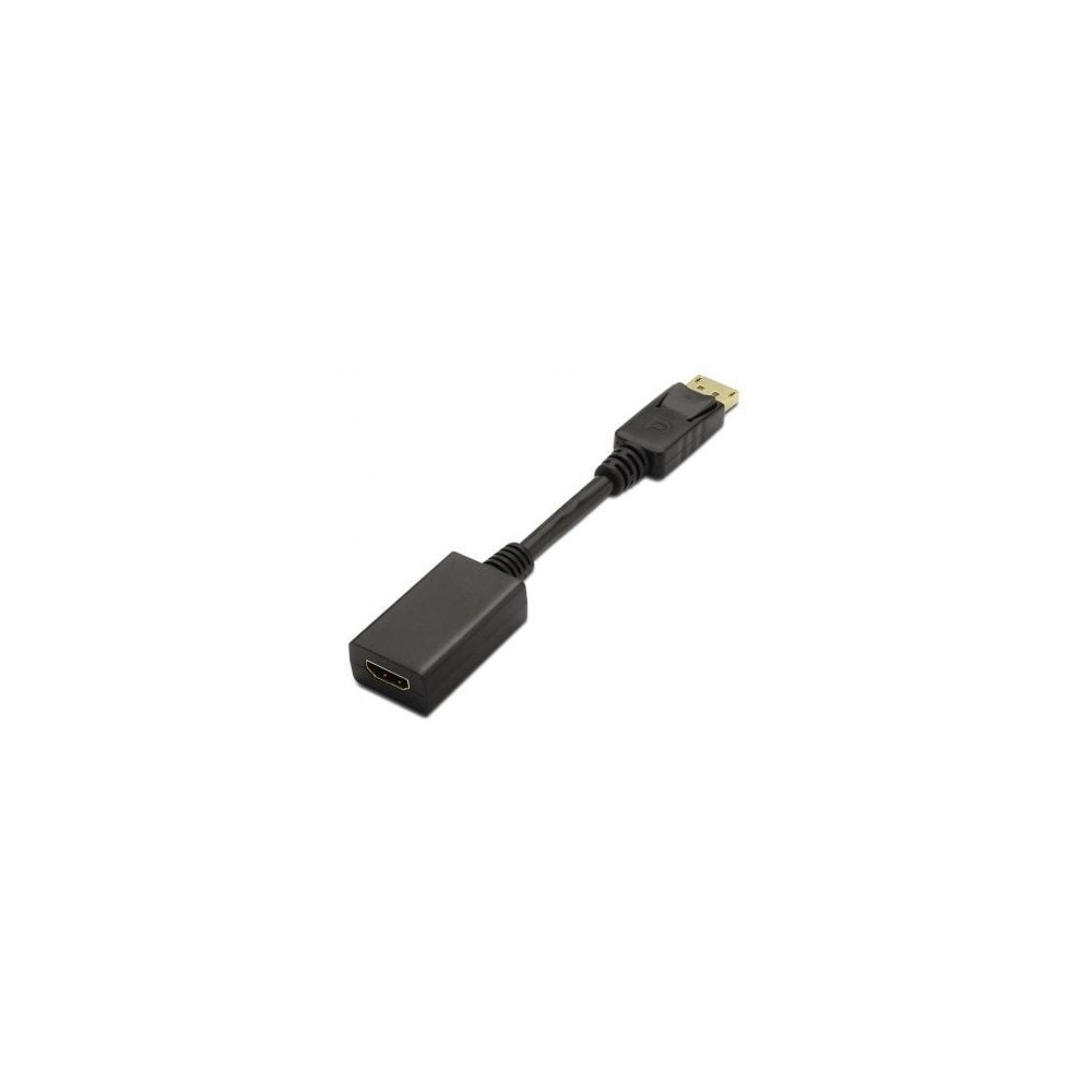 Conversor Aisens A125-0134/ DisplayPort Macho - HDMI Hembra/ 15cm/ Negro