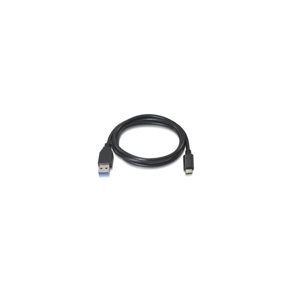 Cable USB 3.1 Tipo-C Aisens A107-0060/ USB Tipo-C Macho - USB Macho/ 10Gbps/ 1m/ Negro