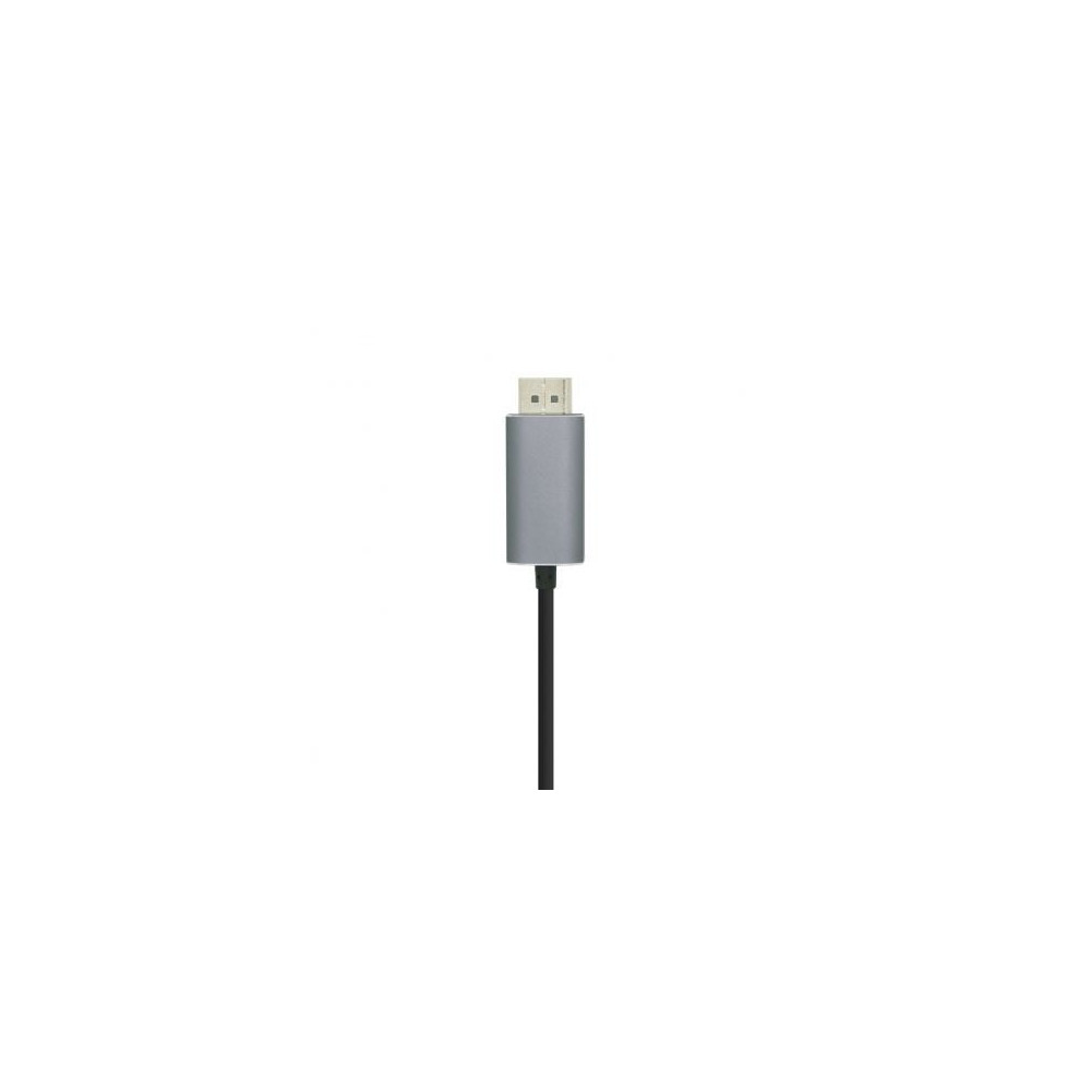 Cable DisplayPort Aisens A109-0394/ USB Tipo-C Macho - DisplayPort Macho/ Hasta 27W/ 1250Mbps/ 80cm/ Negro