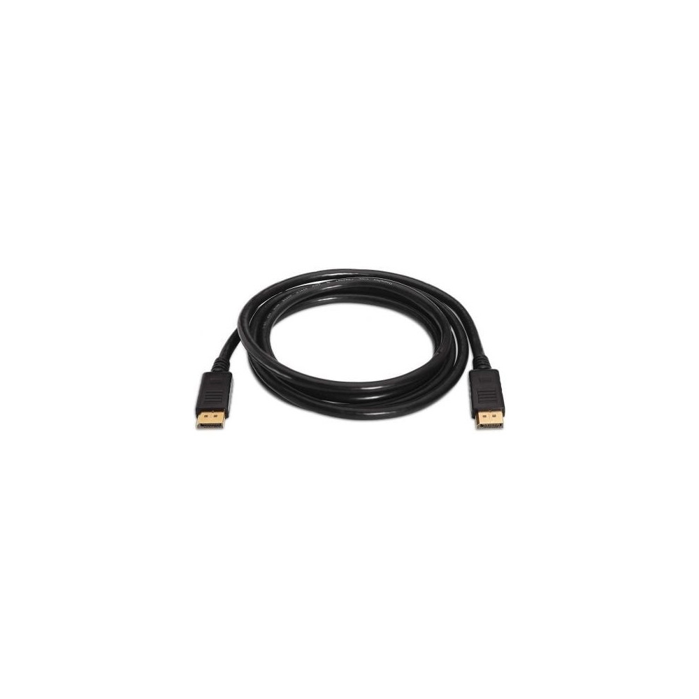Cable DisplayPort 1.2 4K Aisens A124-0129/ DisplayPort Macho - DisplayPort Macho/ Hasta 5W/ 2300Mbps/ 2m/ Negro