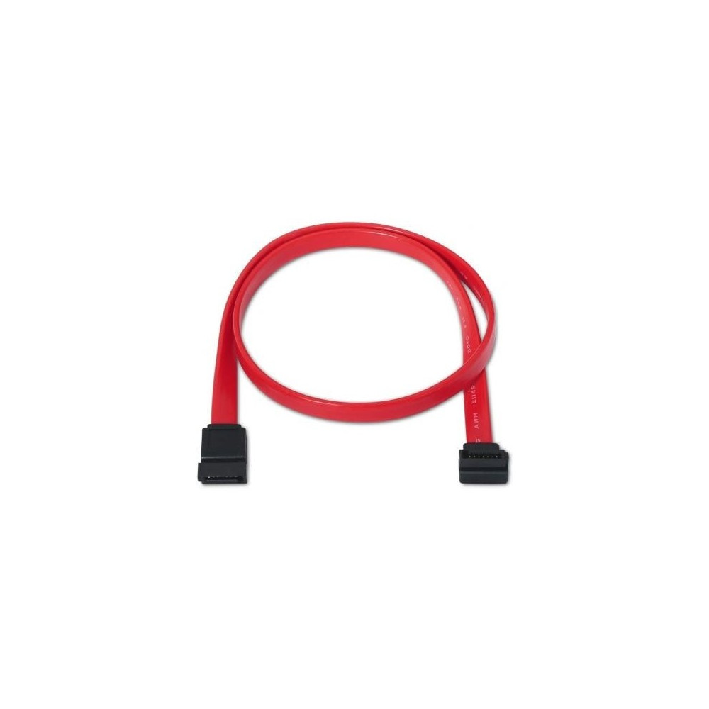 Cable SATA Aisens A130-0155/ SATA Hembra - SATA Hembra/ Hasta 0.1W/ 768Mbps/ 50cm/ Rojo