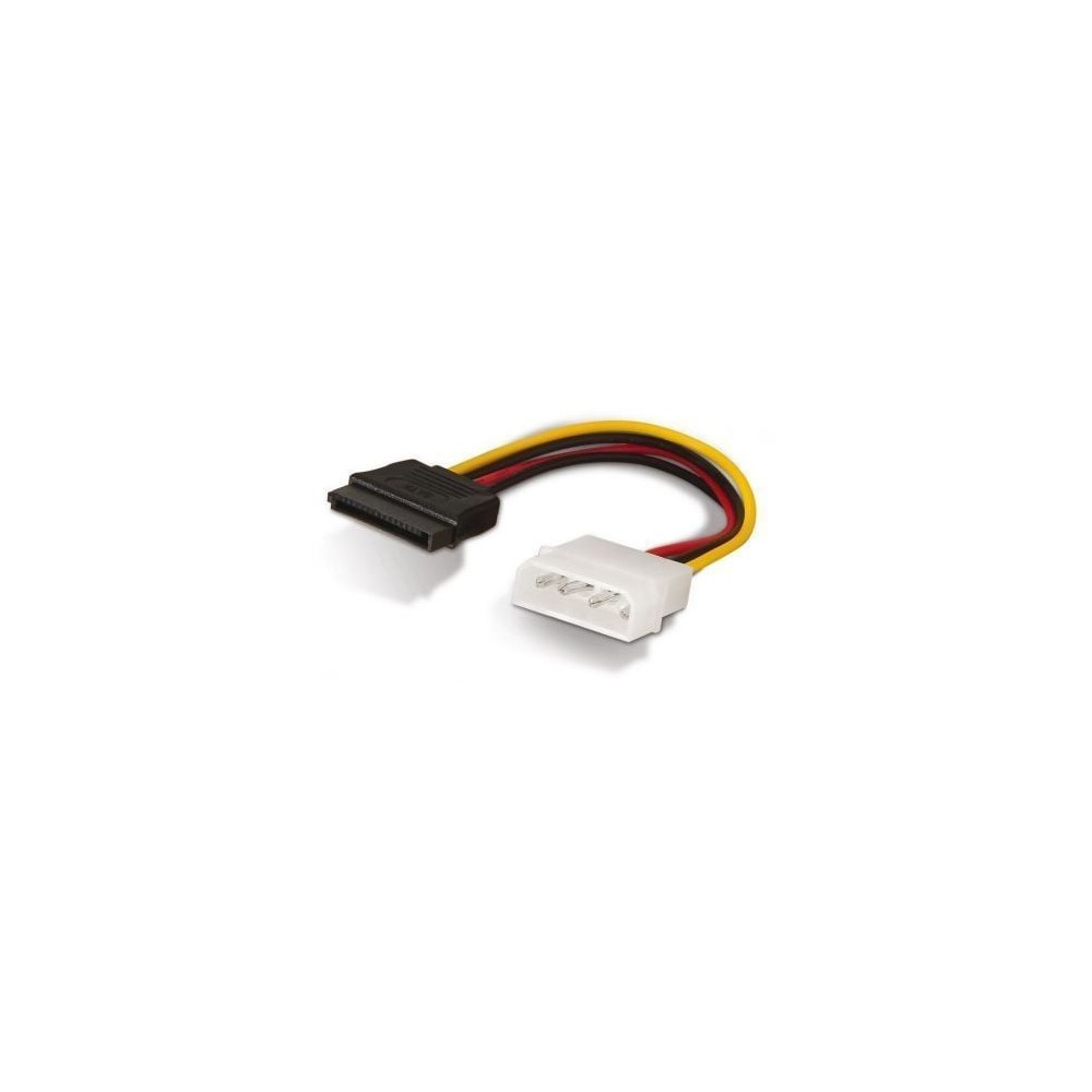 Cable Alimentación SATA Aisens A131-0158/ Molex 4 PIN Macho - SATA Hembra/ Hasta 54W/ 16cm