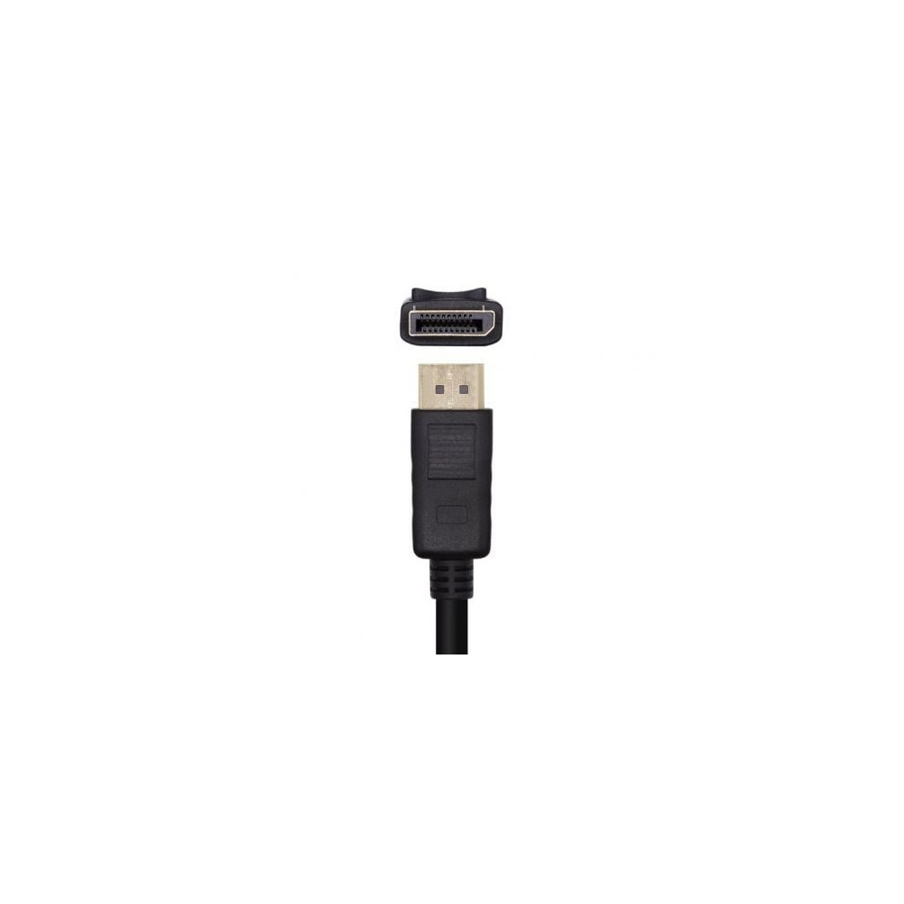 Cable DisplayPort 1.2 4K Aisens A124-0455/ DisplayPort Macho - DisplayPort Macho/ 1m/ Negro