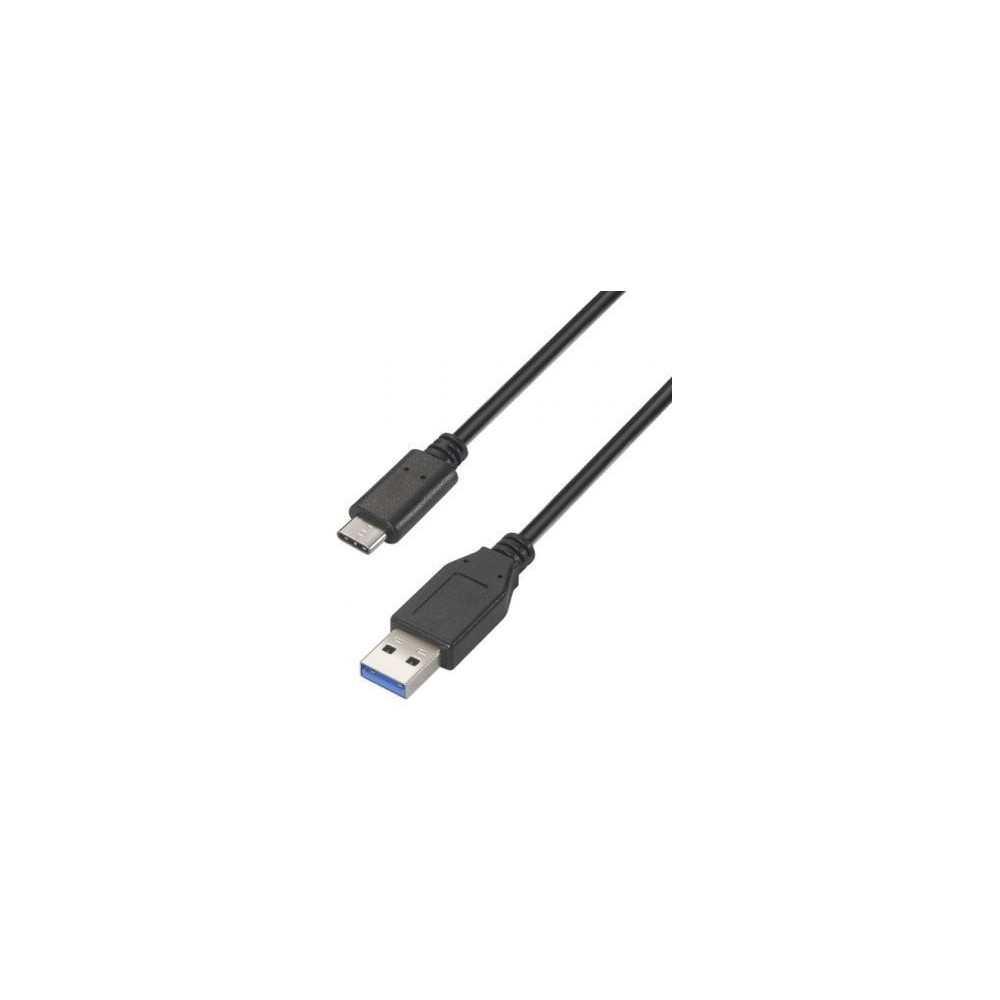 Cable USB 3.1 Tipo-C Aisens A107-0449/ USB Tipo-C Macho - USB Macho/ 50cm/ Negro