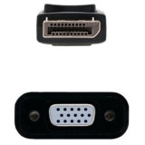 Conversor Nanocable 10.16.0602/ DisplayPort Macho - VGA Hembra/ 15cm/ Negro