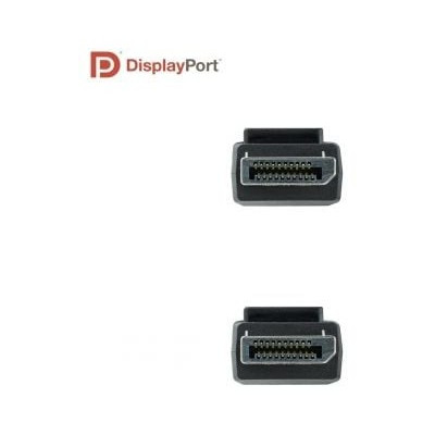 Cable DisplayPort 1.4 8K Nanocable 10.15.2502/ DisplayPort Macho - DisplayPort Macho/ 2m/ Certificado/ Negro