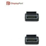 Cable DisplayPort 1.4 8K Nanocable 10.15.2502/ DisplayPort Macho - DisplayPort Macho/ 2m/ Certificado/ Negro