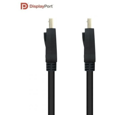 Cable DisplayPort 1.4 8K Nanocable 10.15.2502/ DisplayPort Macho - DisplayPort Macho/ 2m/ Certificado/ Negro