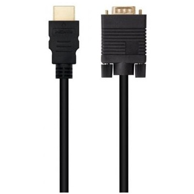 Cable Conversor Nanocable 10.15.4348/ HDMI Macho - VGA Macho/ 1.8m/ Negro