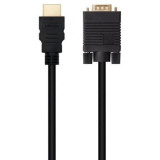 Cable Conversor Nanocable 10.15.4348/ HDMI Macho - VGA Macho/ 1.8m/ Negro