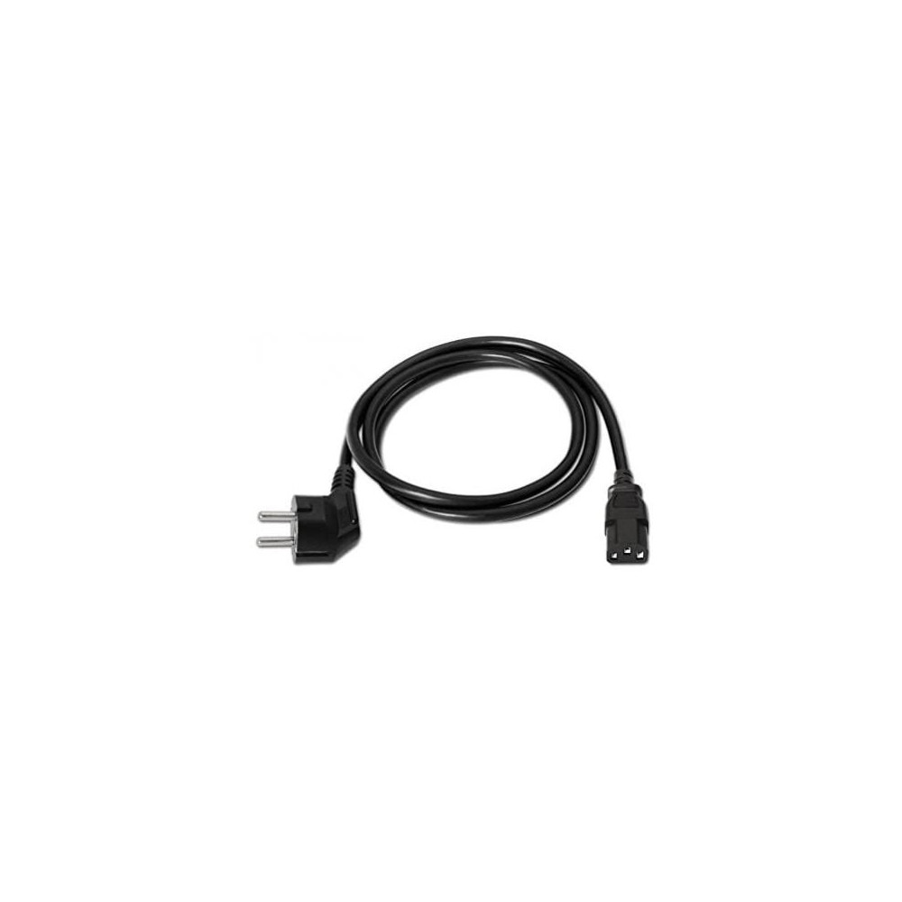 Cable Alimentación Nanocable 10.22.0103/ Schuko Macho - C13 Hembra/ 3m/ Negro