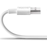 Cable USB 2.0 NGS ZYRO-AC/ USB Macho - USB Tipo-C Macho/ Hasta 15W/ 480Mbps/ 1m/ Blanco