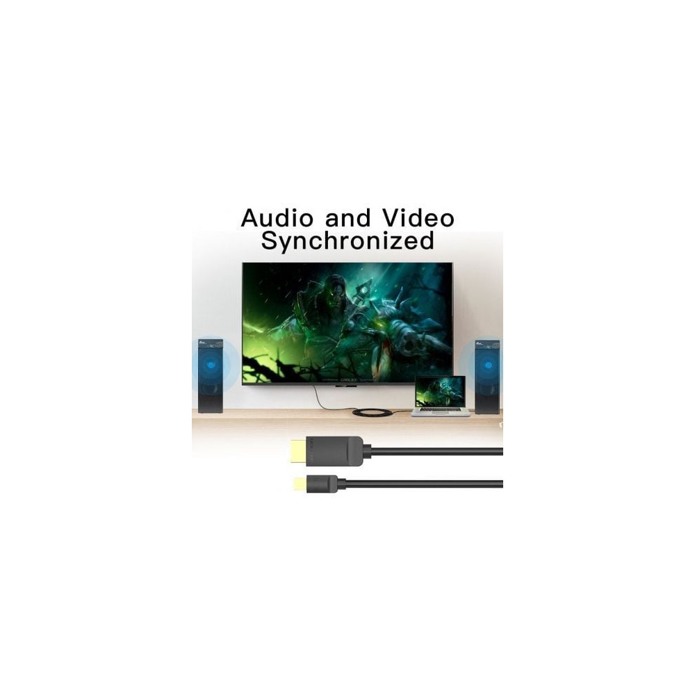 Cable Conversor Vention HABBG/ Mini DisplayPort Macho - HDMI Macho/ 1.5m/ Negro