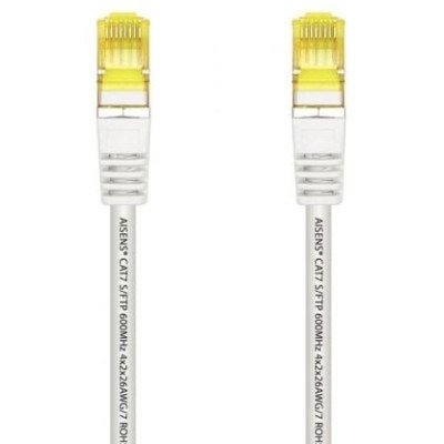 Cable de Red RJ45 SFTP Aisens A146-0491 Cat.7/ 2m/ Blanco