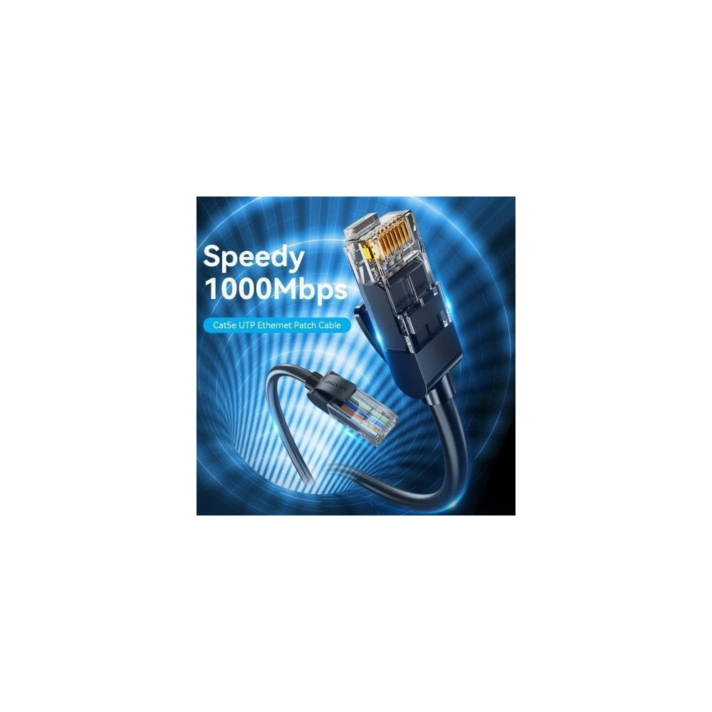 Cable de Red RJ45 UTP Vention IABBD Cat.5e/ 50cm/ Negro