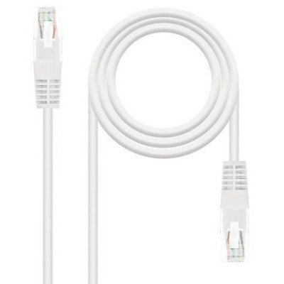 Cable de Red RJ45 UTP Nanocable 10.20.0102-W Cat.5e/ 2m/ Blanco