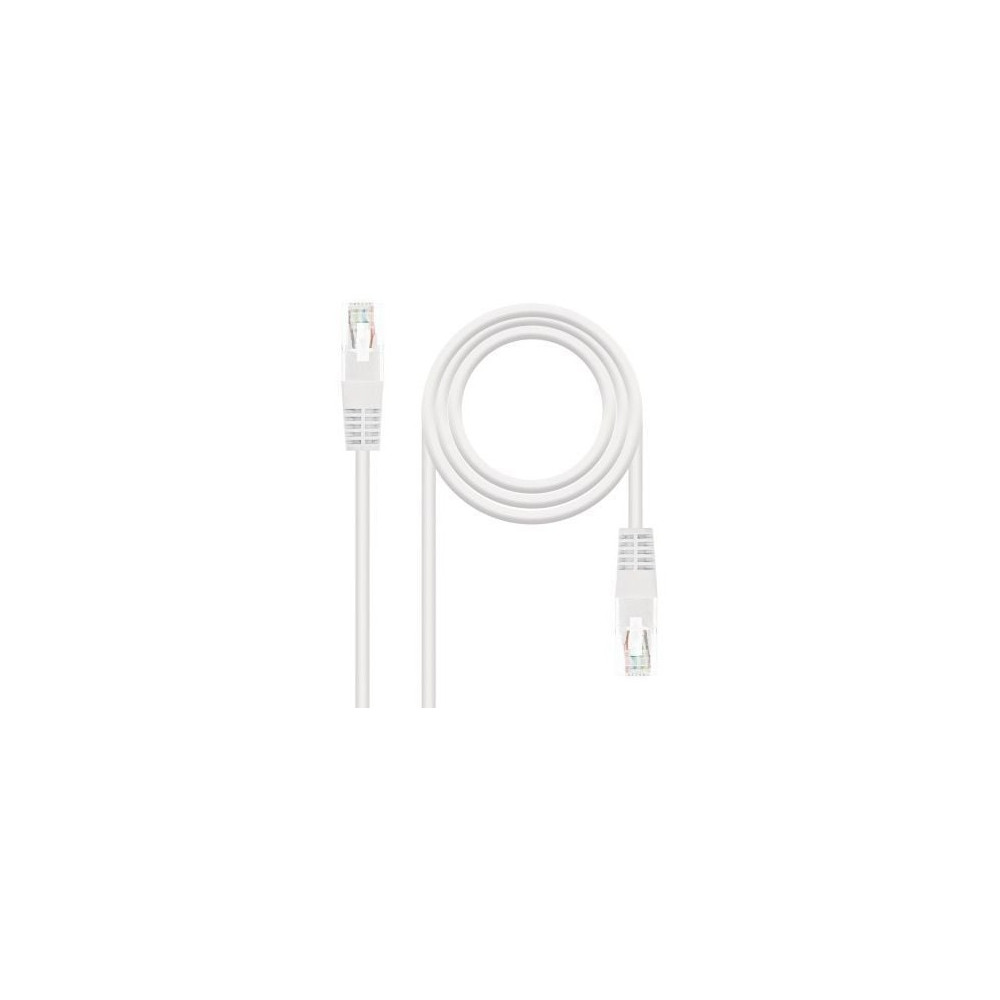 Cable de Red RJ45 UTP Nanocable 10.20.0102-W Cat.5e/ 2m/ Blanco