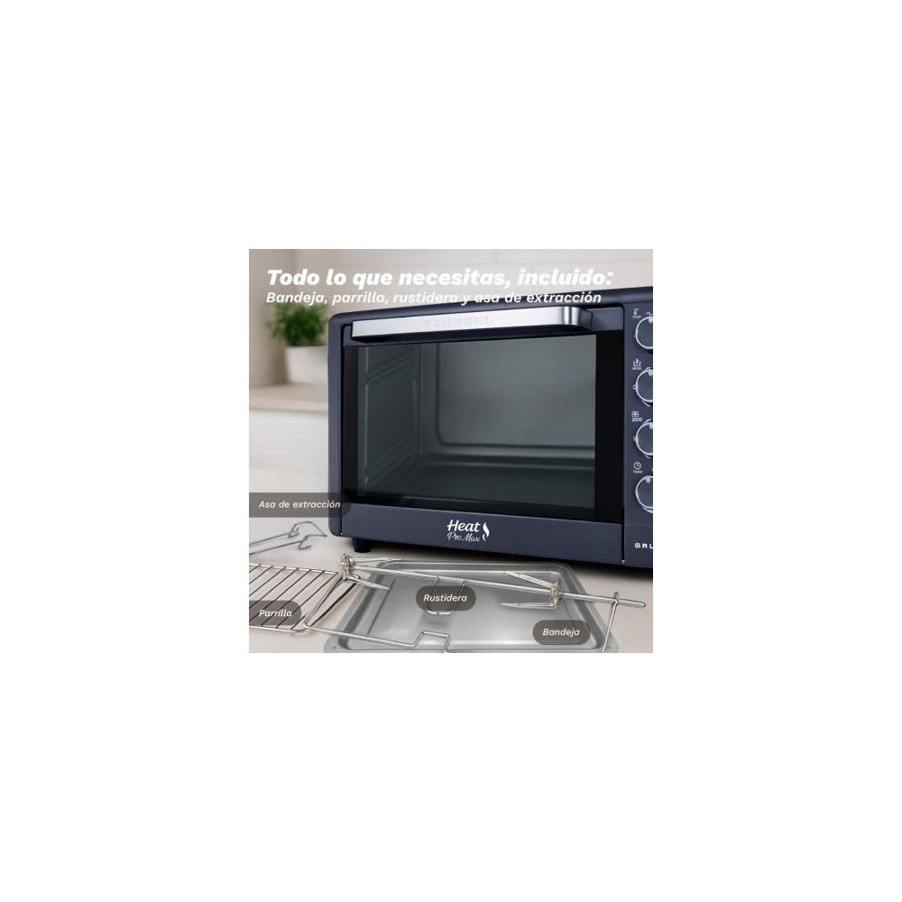Horno de Sobremesa Grunkel HR-48PROMAX/ 2200W/ Capacidad 48L/ Negro
