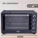 Horno de Sobremesa Grunkel HR-48PROMAX/ 2200W/ Capacidad 48L/ Negro