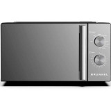 Microondas Grunkel MWG-20ESPEJO/ 800W/ Capacidad 20L/ Función Grill/ Negro