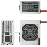 Fuente de Alimentación SFX Aisens ASPC-500SFX-SEO/ 500W/ Ventilador 8cm