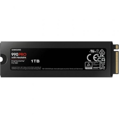 Disco SSD Samsung 990 PRO 1000GB/ M.2 2280 PCIe Gen4/ con Disipador de Calor/ Compatible con PS5 y PC