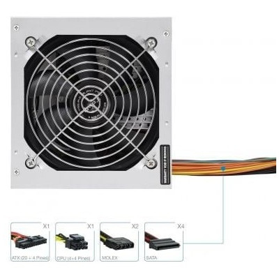 Fuente de Alimentación TooQ TQEP-500SSE-O OEM/ 500W/ Ventilador 12cm
