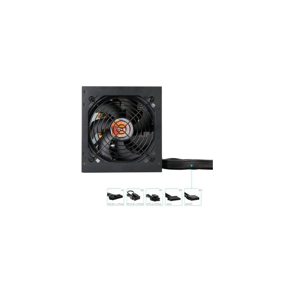 Fuente de Alimentación TooQ TQHELIOS-650SP/ 650W/ Ventilador 12cm/ 80 Plus Bronze