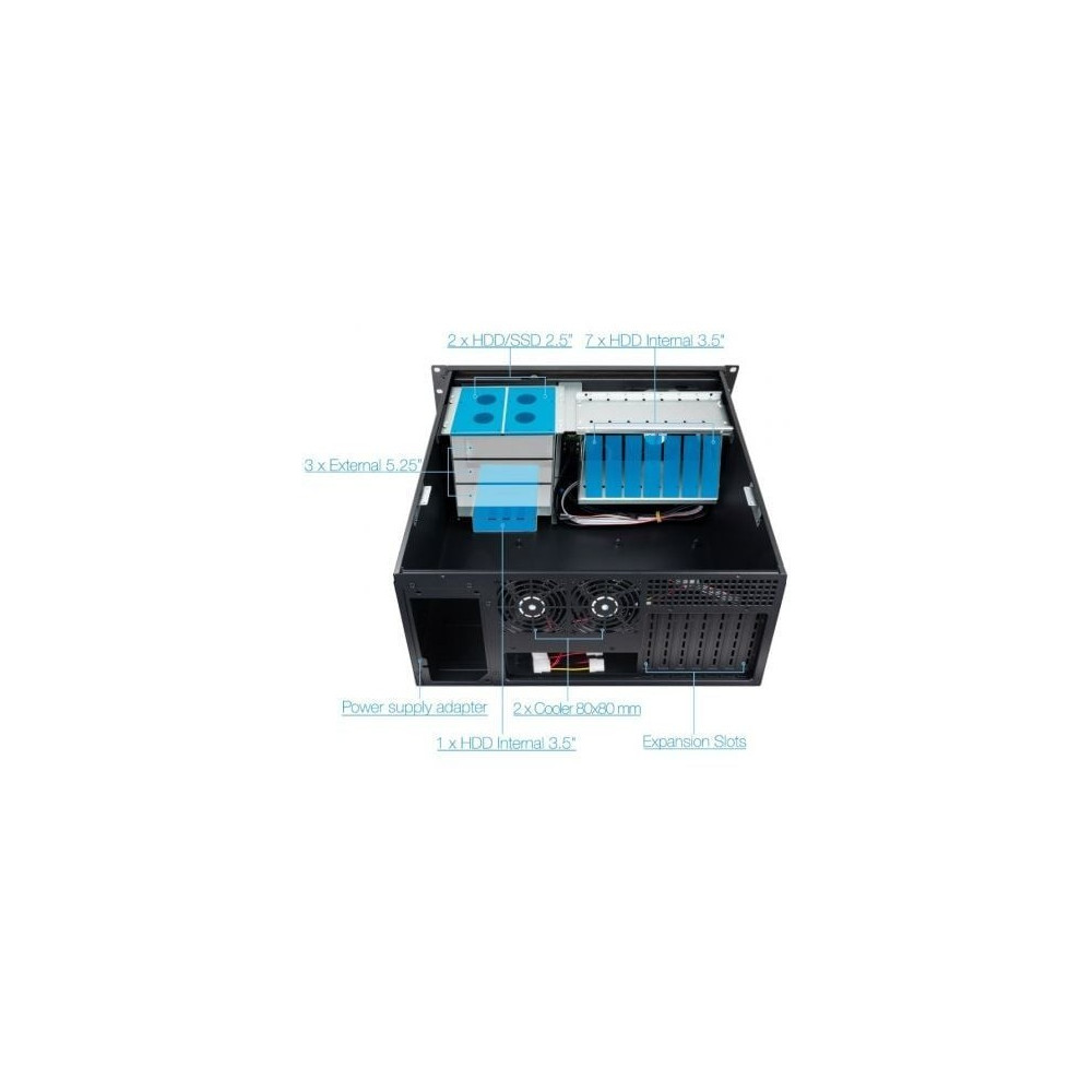 Caja Rack TooQ RACK-406N-USB3