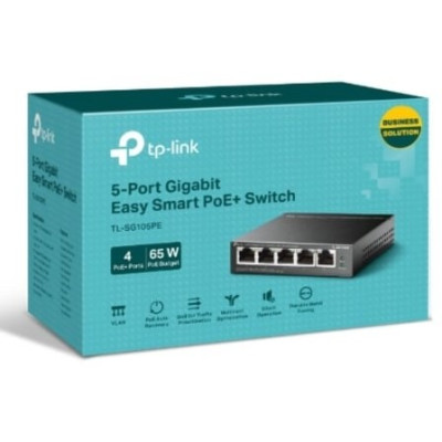 Switch TP-Link TL-SG105PE 5 Puertos/ RJ-45 10/100/1000 PoE