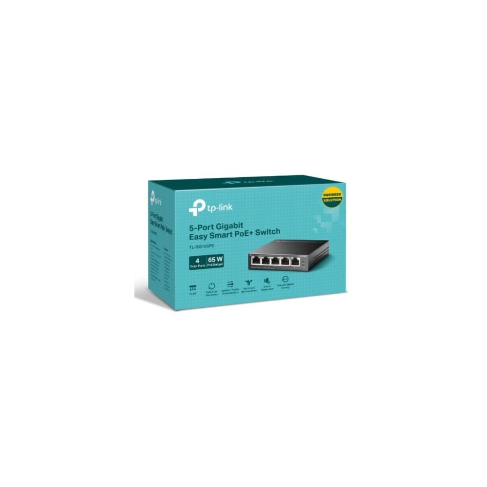Switch TP-Link TL-SG105PE 5 Puertos/ RJ-45 10/100/1000 PoE