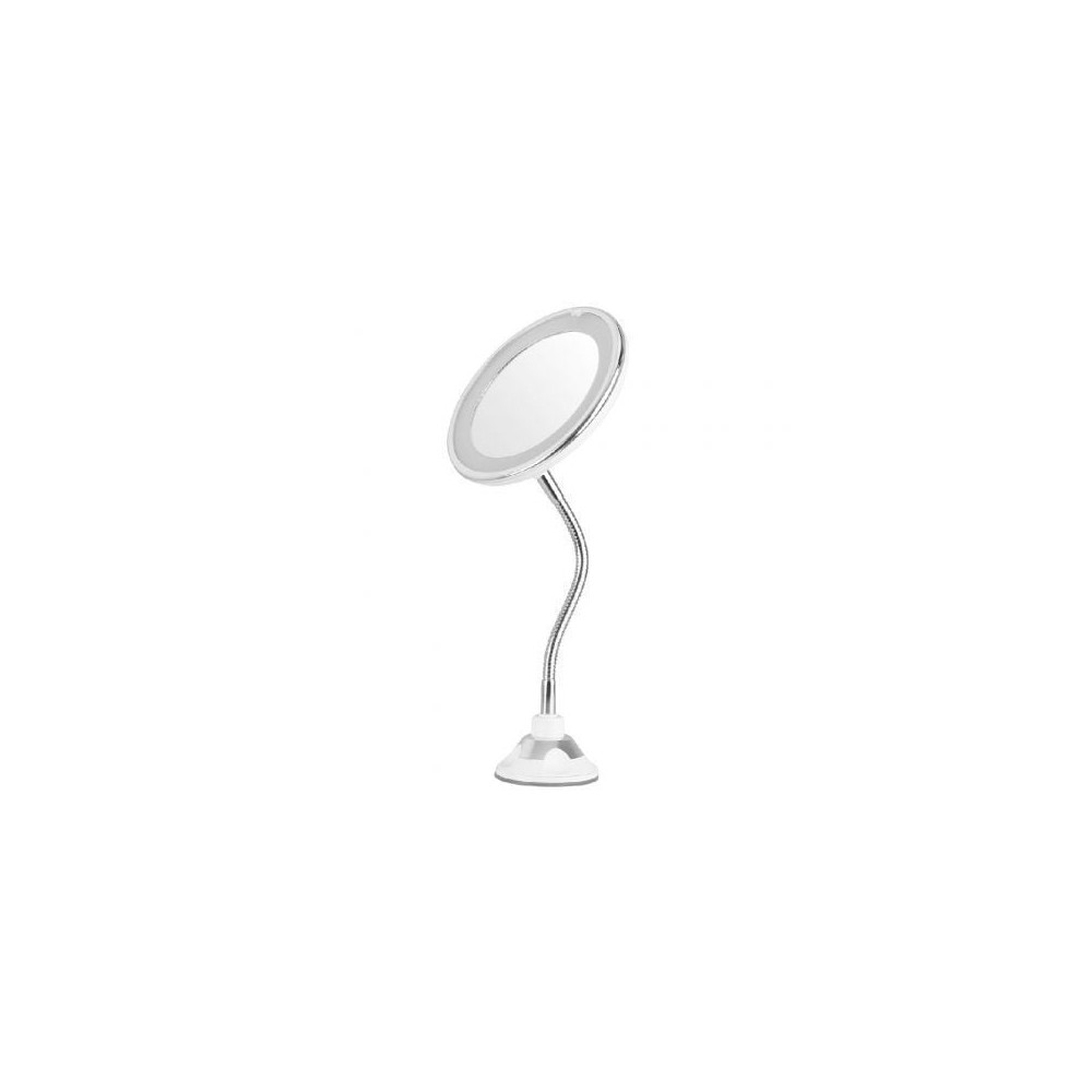 Espejo Cosmético de Pared con Luz Orbegozo ESP 1020/ Telescópico/ Ø17cm